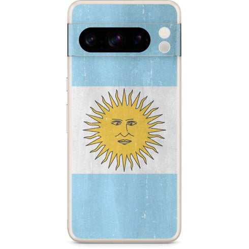 Argentina Flag Distressed Google Pixel 8 Pro Skin